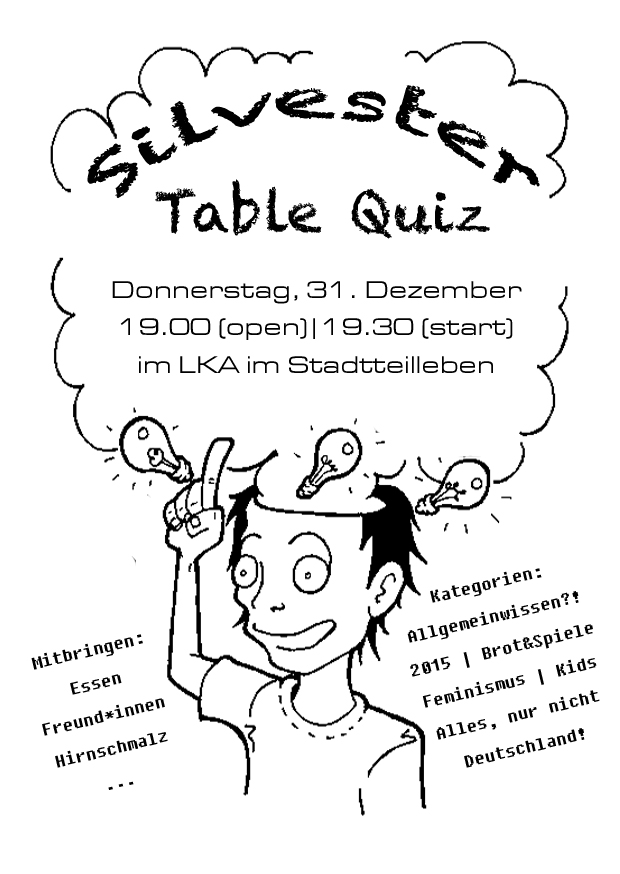 Silvester Table Quiz