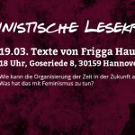 Lesekreis: Texte von Frigga Haug