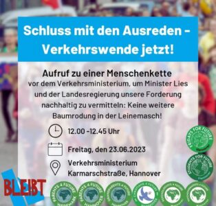 Schluss mit den Ausreden – Verkehrswende jetzt!