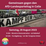 Gemeinsam gegen den AfD-Landesparteitag in Celle
