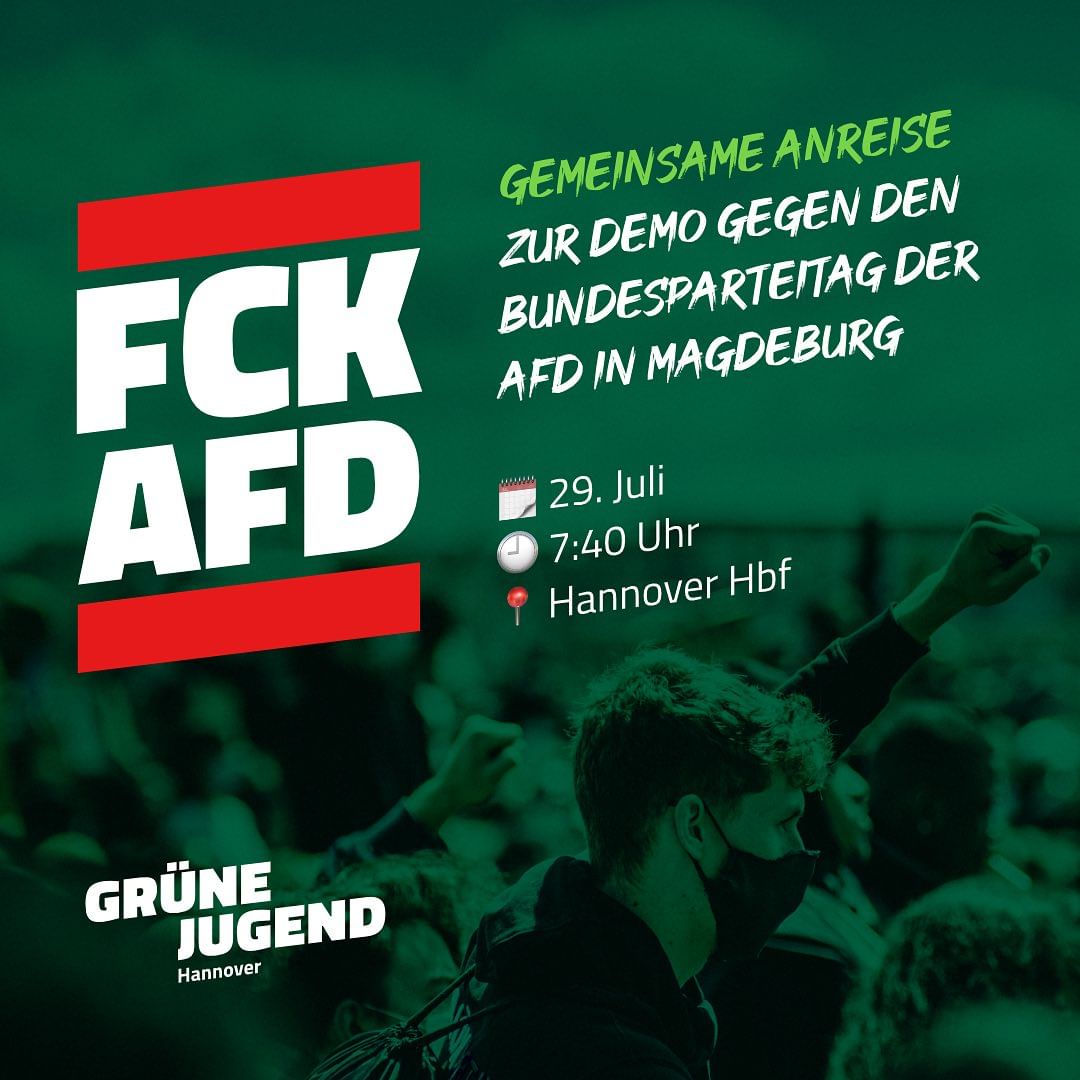 Alle zusammen nach Magdeburg - Solidarisch gegen den AFD-Bundesparteitag -  rAuszeit