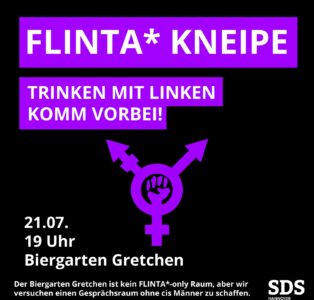 FLINTA* Kneipe – Trinken mit Linken