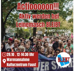 Aktiv werden bei Leinemasch BLEIBT