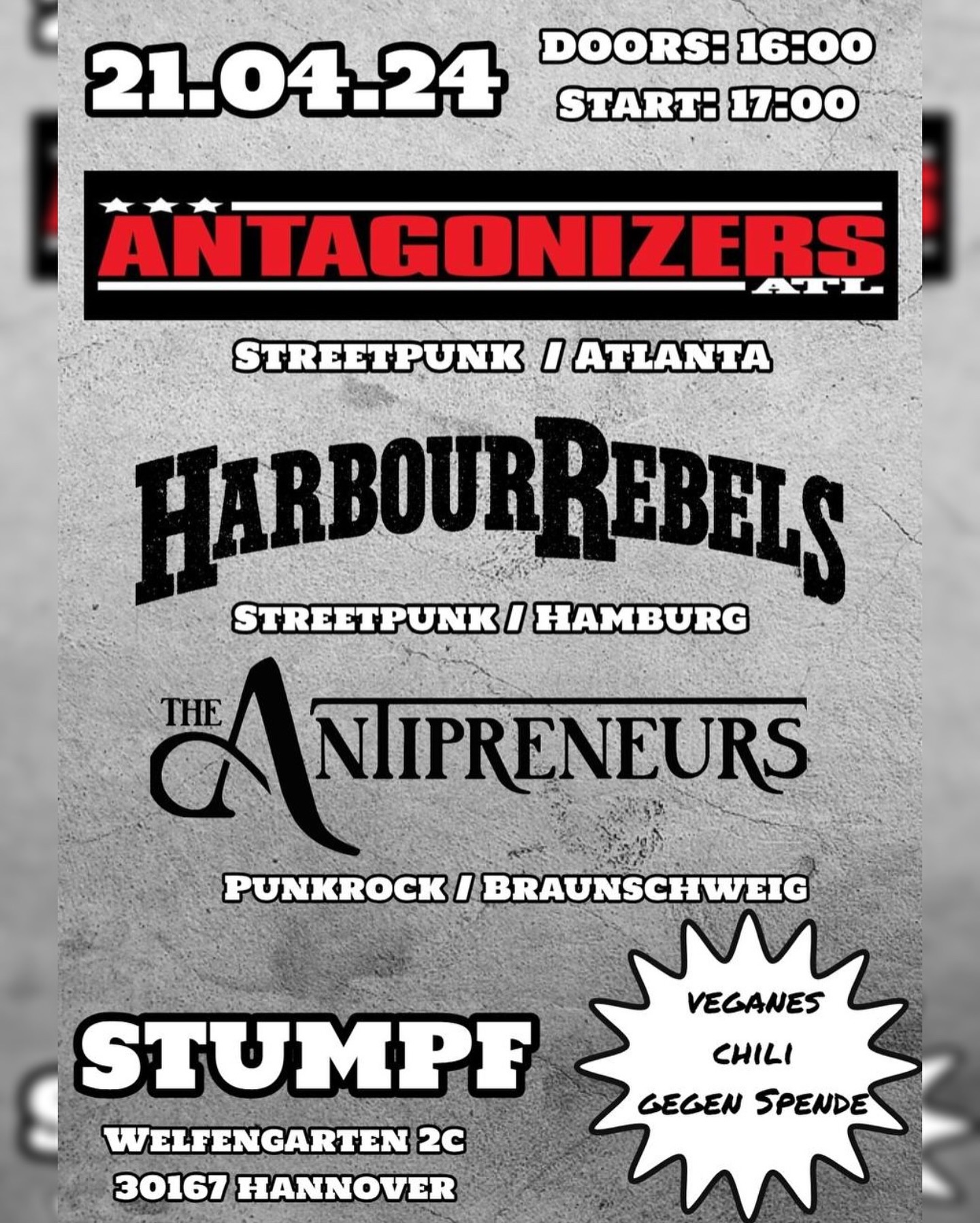Antagonizers ATL + Harbour Rebels + The Antipreneurs