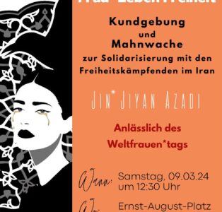 Demo zur Solidarisierung mit den Freiheitskämpfenden im Iran
