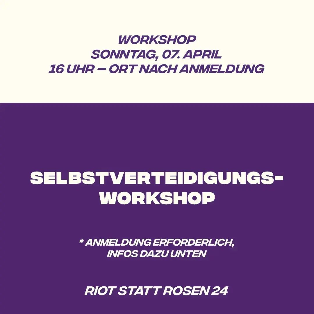 Workshop: Sebstverteidigungsworkshop