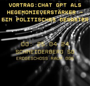 CHAT-GPT ALS HEGEMONIERVERSTÄRKER – EIN POLITISCHES DESASTER