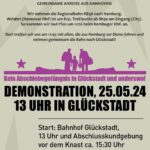 Kein Abschiebegefängnis in Glückstadt und anderswo! - Gemeinsame Zuganreise aus Hannover