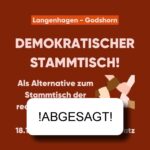 Entfällt! Kundgebung gegen den AfD-Stammtisch in Langenhagen