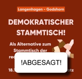 Entfällt! Kundgebung gegen den AfD-Stammtisch in Langenhagen