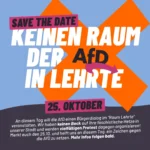 Kein Raum der AfD in Lehrte!