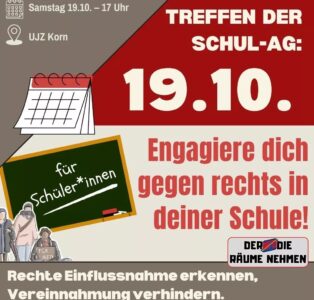 Der AfD die Räume nehmen – Treffen der Schul-AG