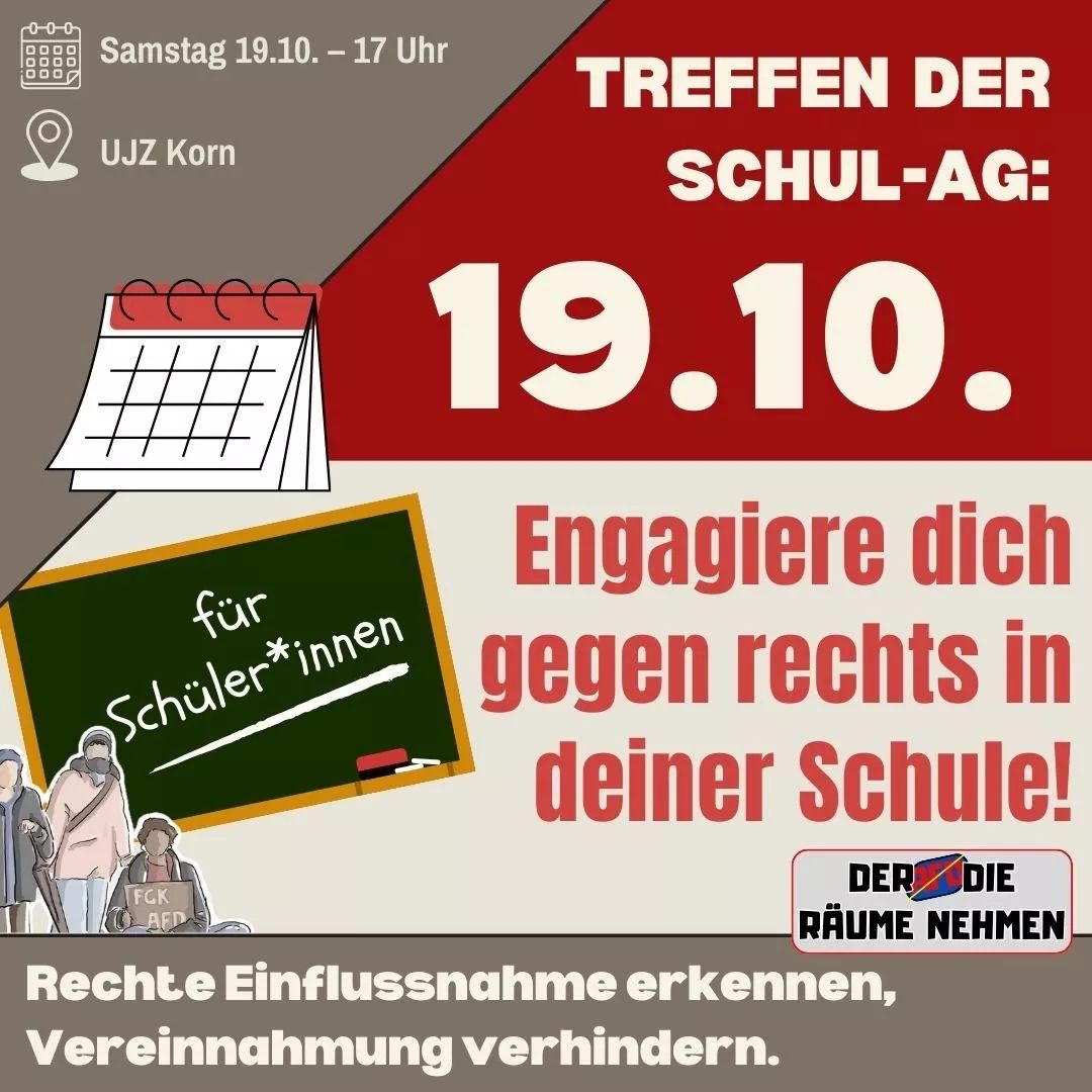 Der AfD die Räume nehmen - Treffen der Schul-AG