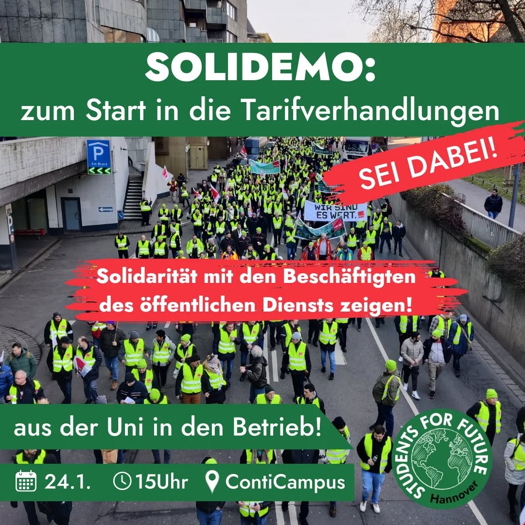 Solidemo zum Start in die Tarifverhandlungen