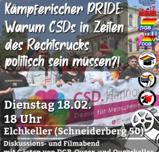 Kämpferischer PRIDE – Warum CSDs in Zeiten des Rechtsrucks politisch sein müssen.