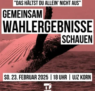 „Das hältst du allein‘ nicht aus“ – Gemeinsam Wahlergebnisse schauen