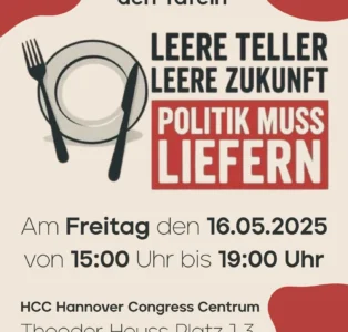 Leere Teller, leere Zukunft – Solidarität mit den Tafeln