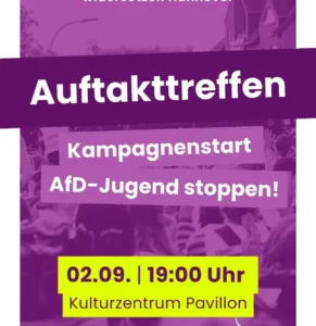 Auftakttreffen zum Kampagnenstart „AfD-Jugend stoppen!“