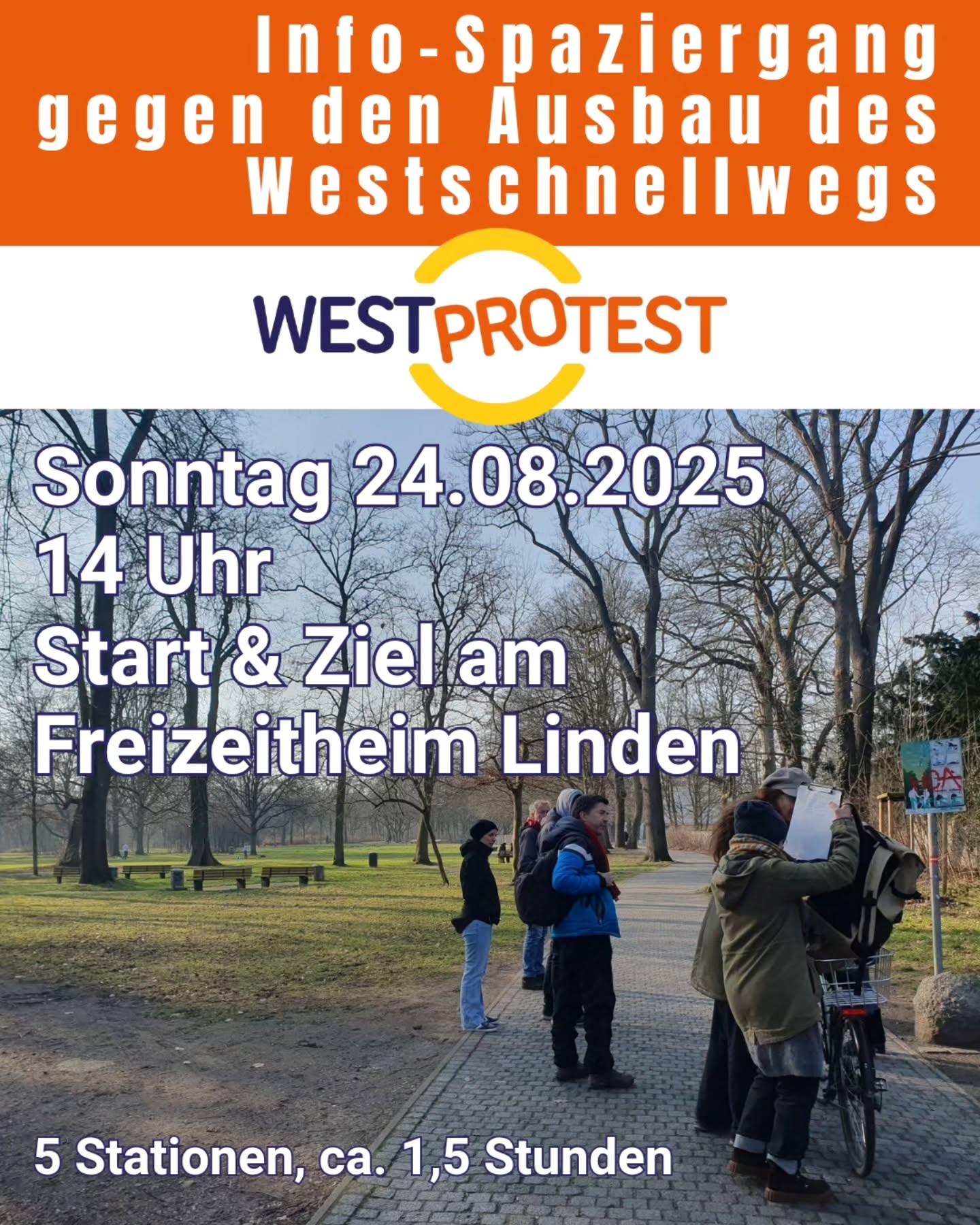 Info-Spaziergang gegen den Ausbau des Westschnellwegs