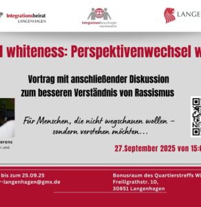 Weiß, Unbewusst, Mittendrin: Critical Whiteness – Perspektivwechsel wagen