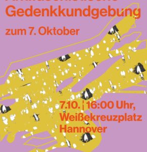 Antifaschistische Gedenkkundgebung zum 7.Oktober