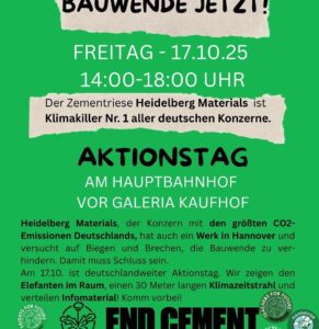 Aktionstag END CEMENT