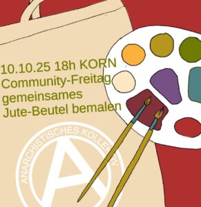 Community Freitag: Jute Beutel bemalen