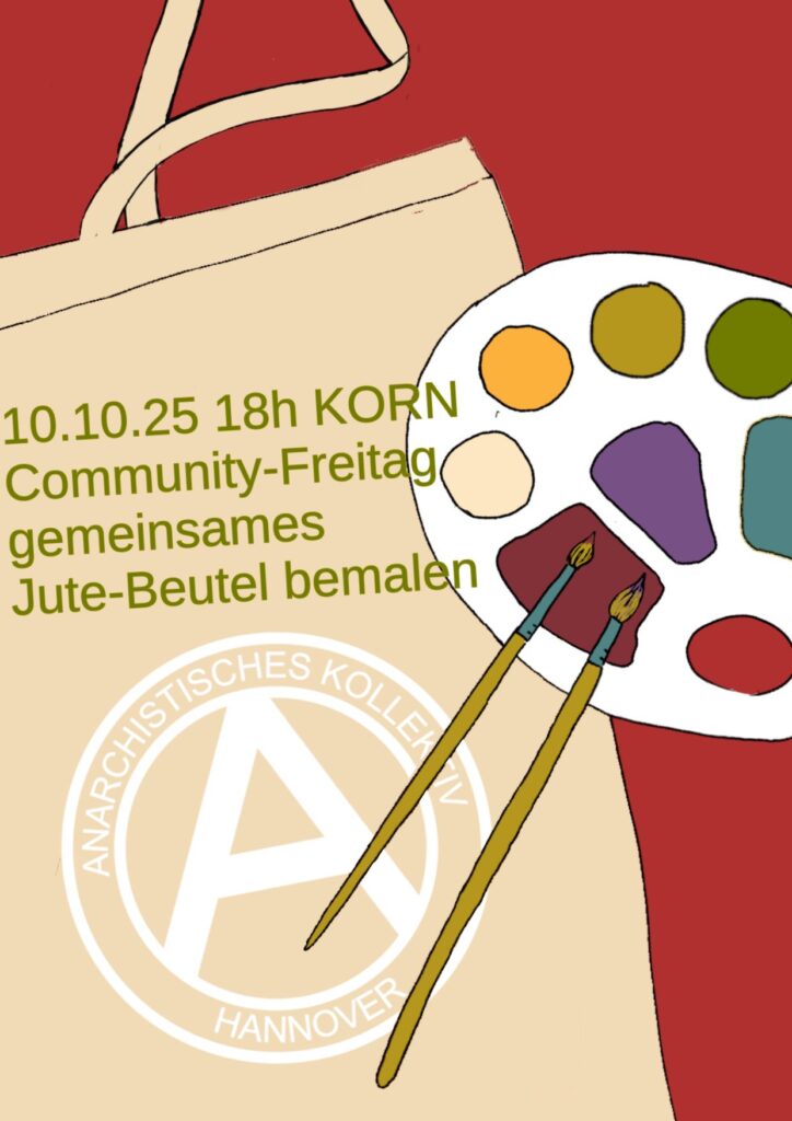 Community Freitag: Jute Beutel bemalen