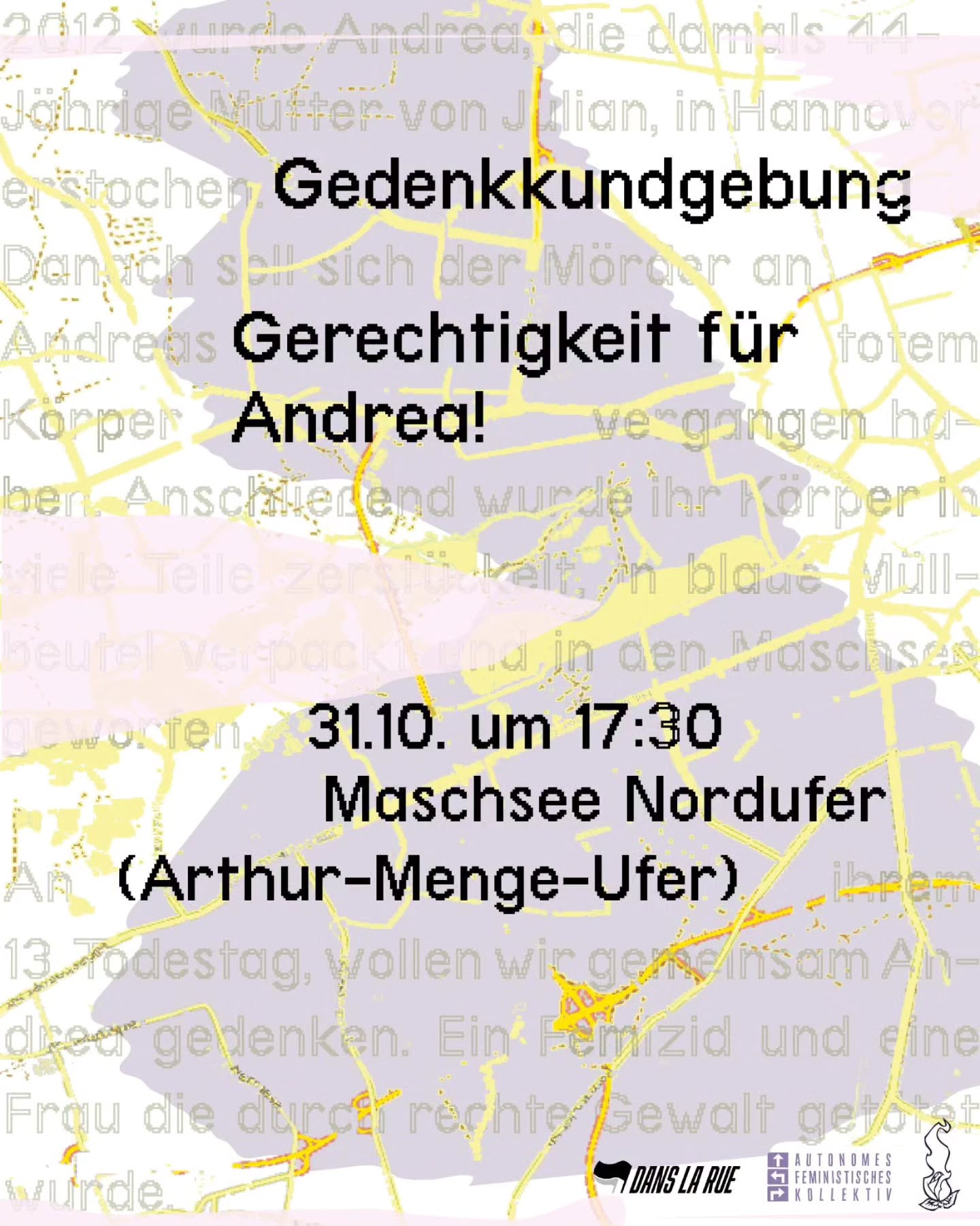 Gedenkkundgebung: Gerechtigkeit für Andrea!