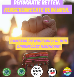 Demokratie retten. Menschenrechte bewahren.