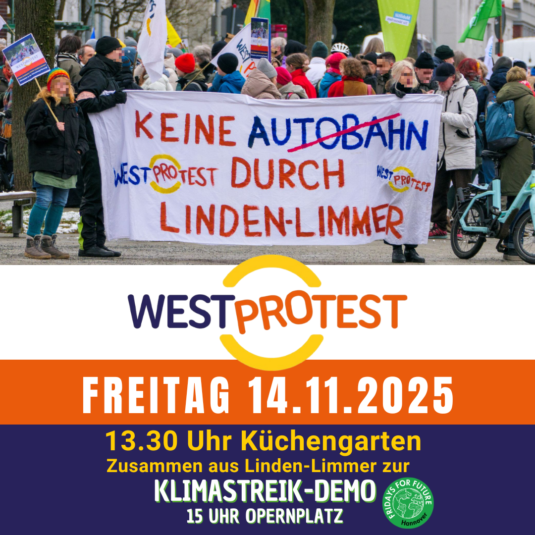 WESTprotest-Zubringer-Demo zur Klima-Demo