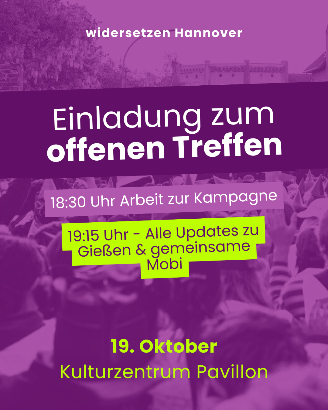 widersetzen – Offenes Treffen