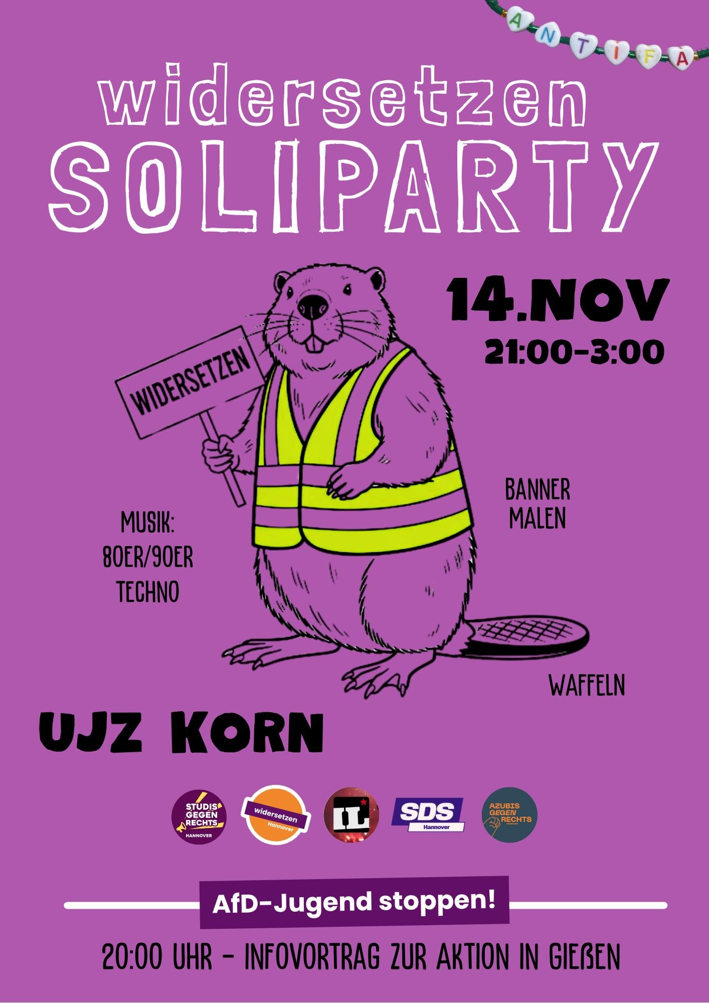 Widersetzen Soliparty