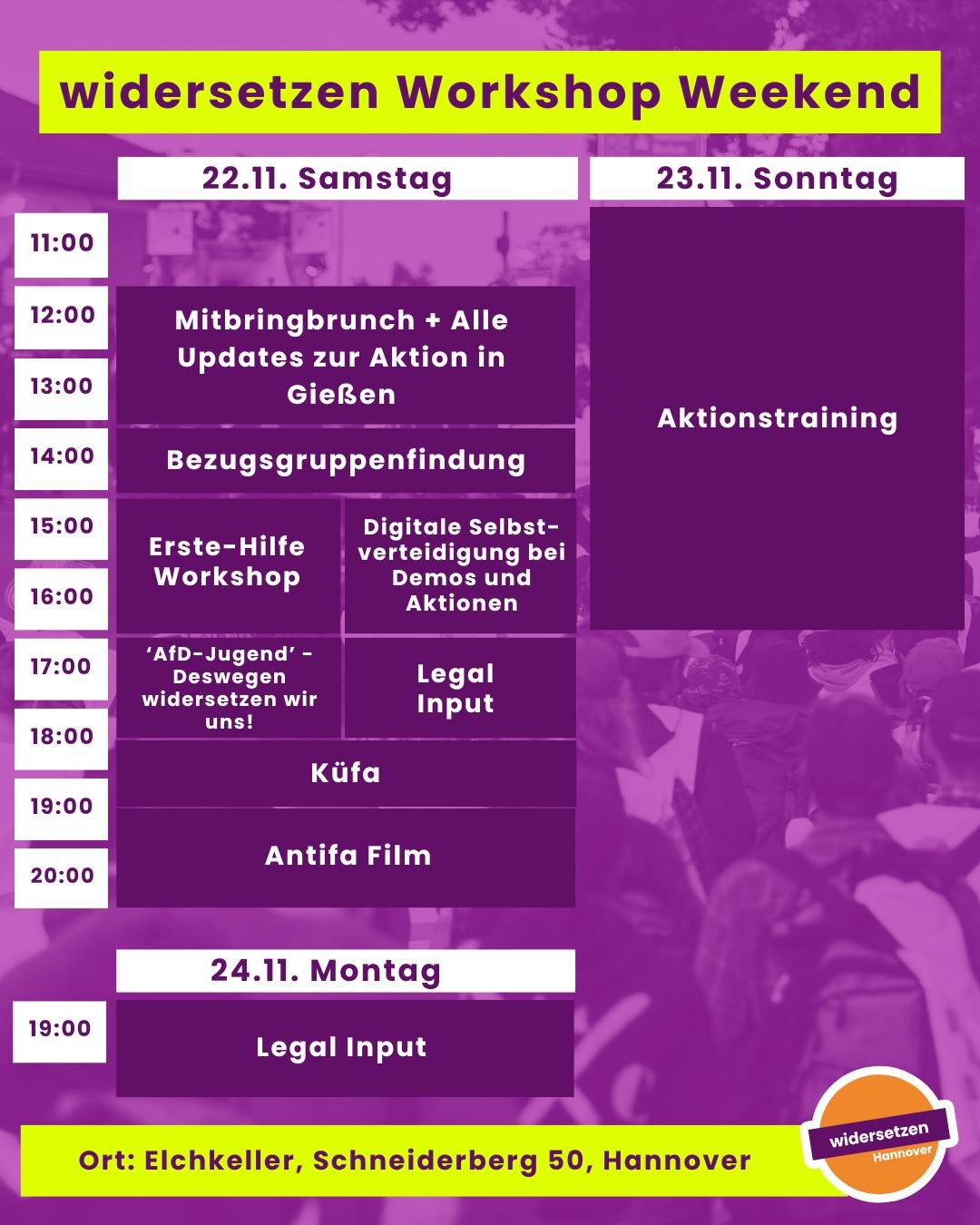 widersetzen Workshop Weekend