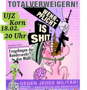 Über Fragebögen, drohende Wehrpflicht und Widerstand