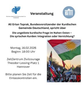 Die ungelöste kurdische Frage im Nahen Osten – Die syrischen Kurden: Integration oder Vernichtung? Mit Ali Ertan Toprak