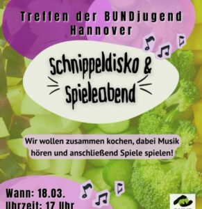 Schnippeldisko und Spiele spielen