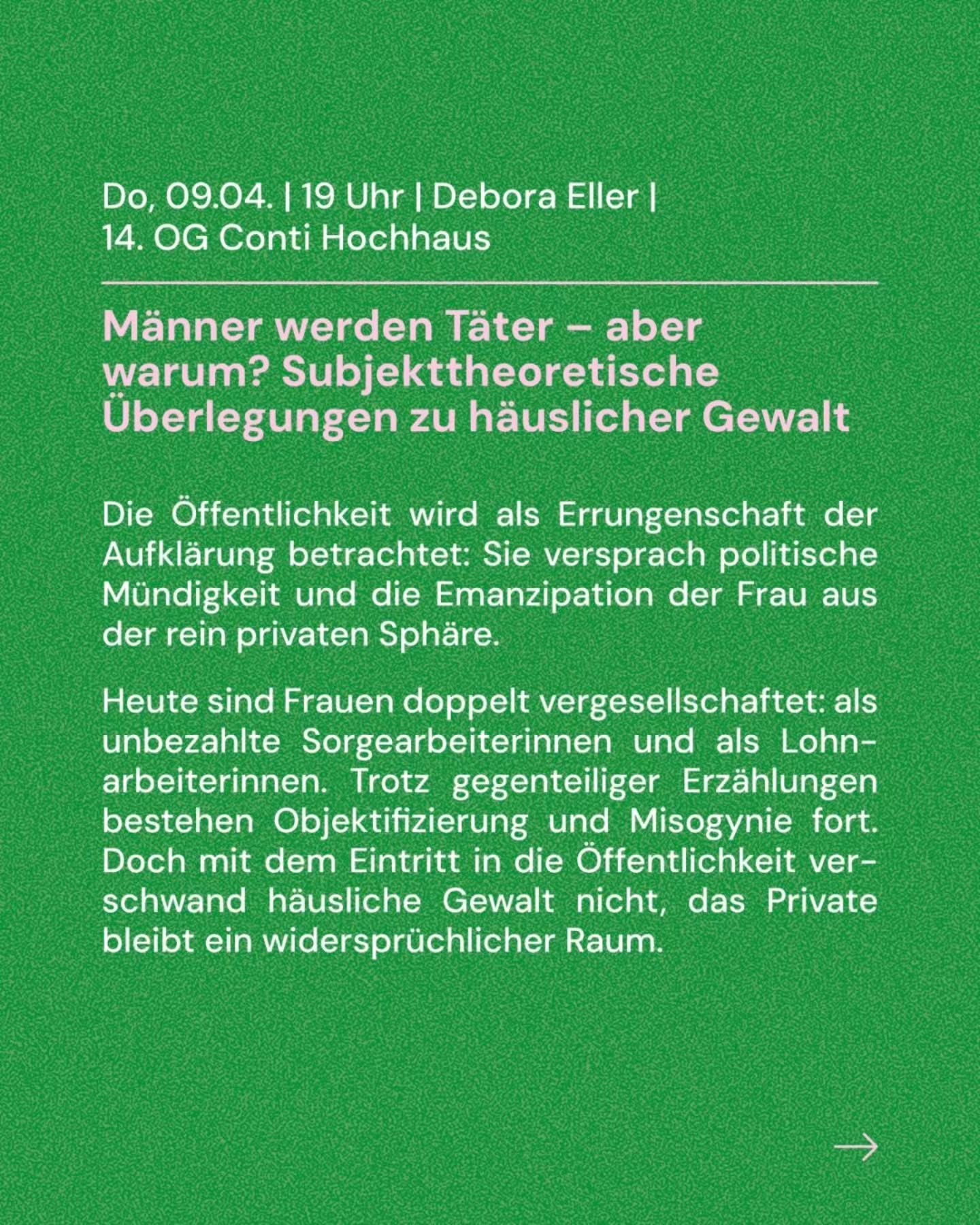 Männer werden Täter - Aber warum? Subjekttheoretische Überlegungen zu häuslicher Gewalt