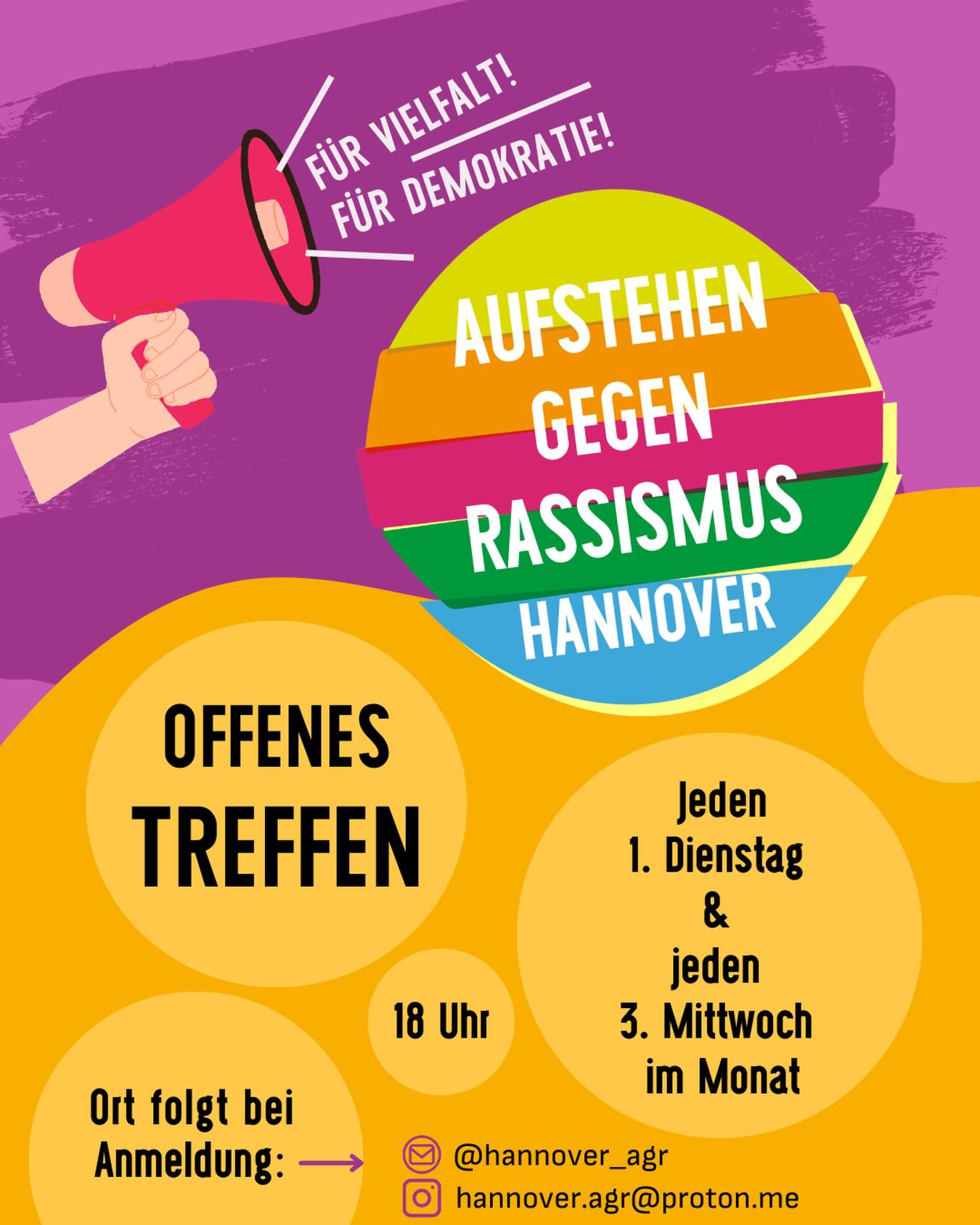 Offenes Treffen von Aufstehen gegen Rassismus