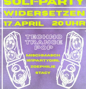 Widersetzen Soli-Party