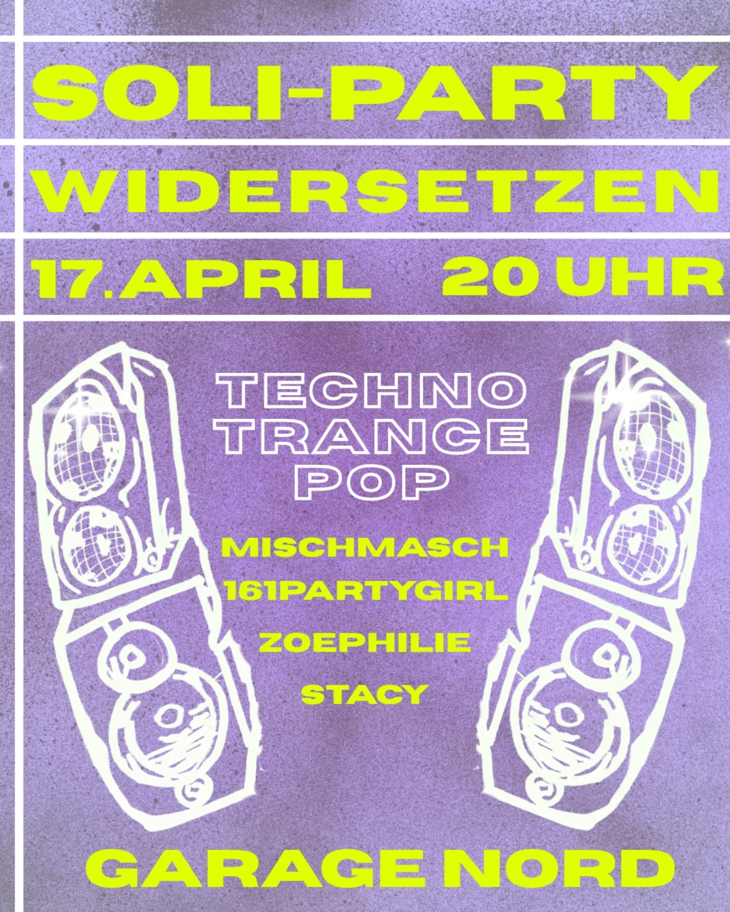 Widersetzen Soli-Party