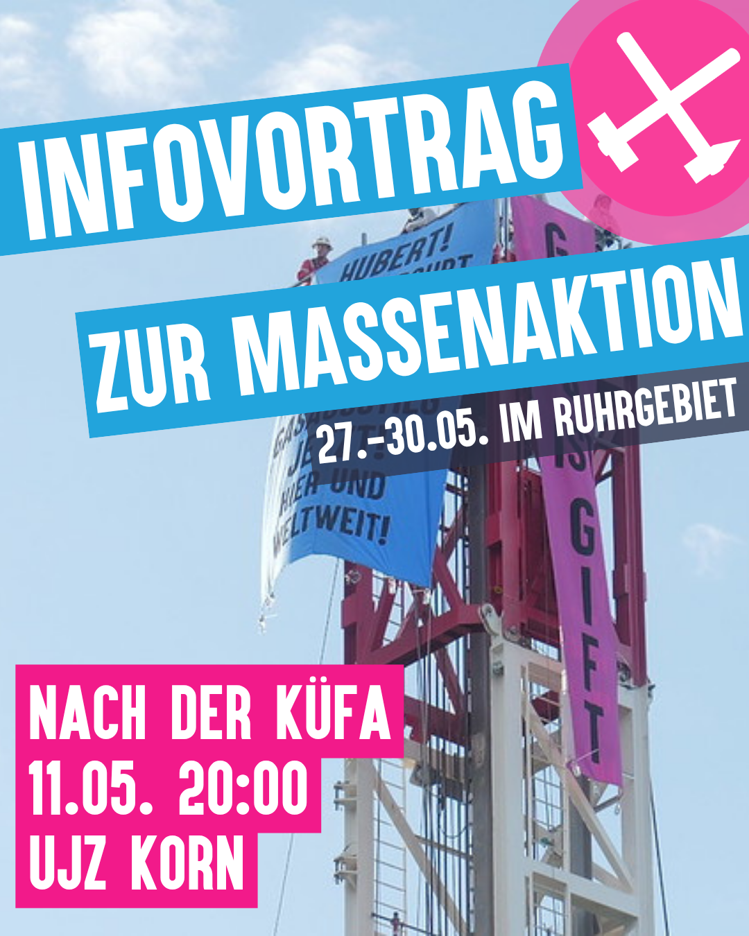 Info- und Mobivortrag zum Klimacamp und Endegelände Massenaktion 28.-30.05.