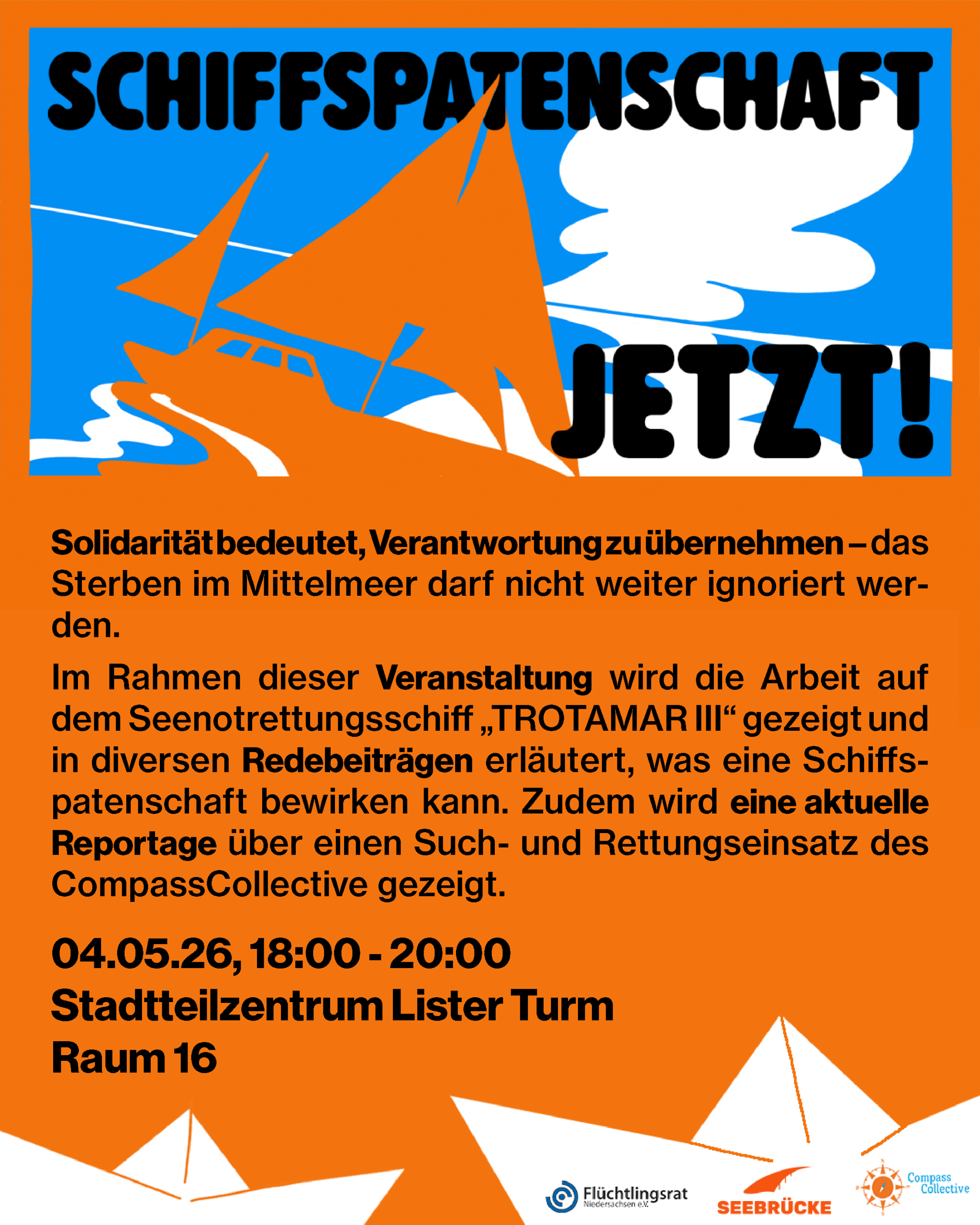 Schiffspatenschaft JETZT - Reportage über das CompassCollective