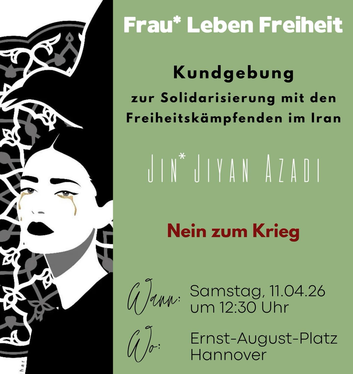 Kundgebung zur Solidarisierung mit den Freiheitskämpfenden im Iran