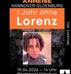 Gemeinsame Zuganreise zur Lorenz-Gedenkdemo in Oldenburg