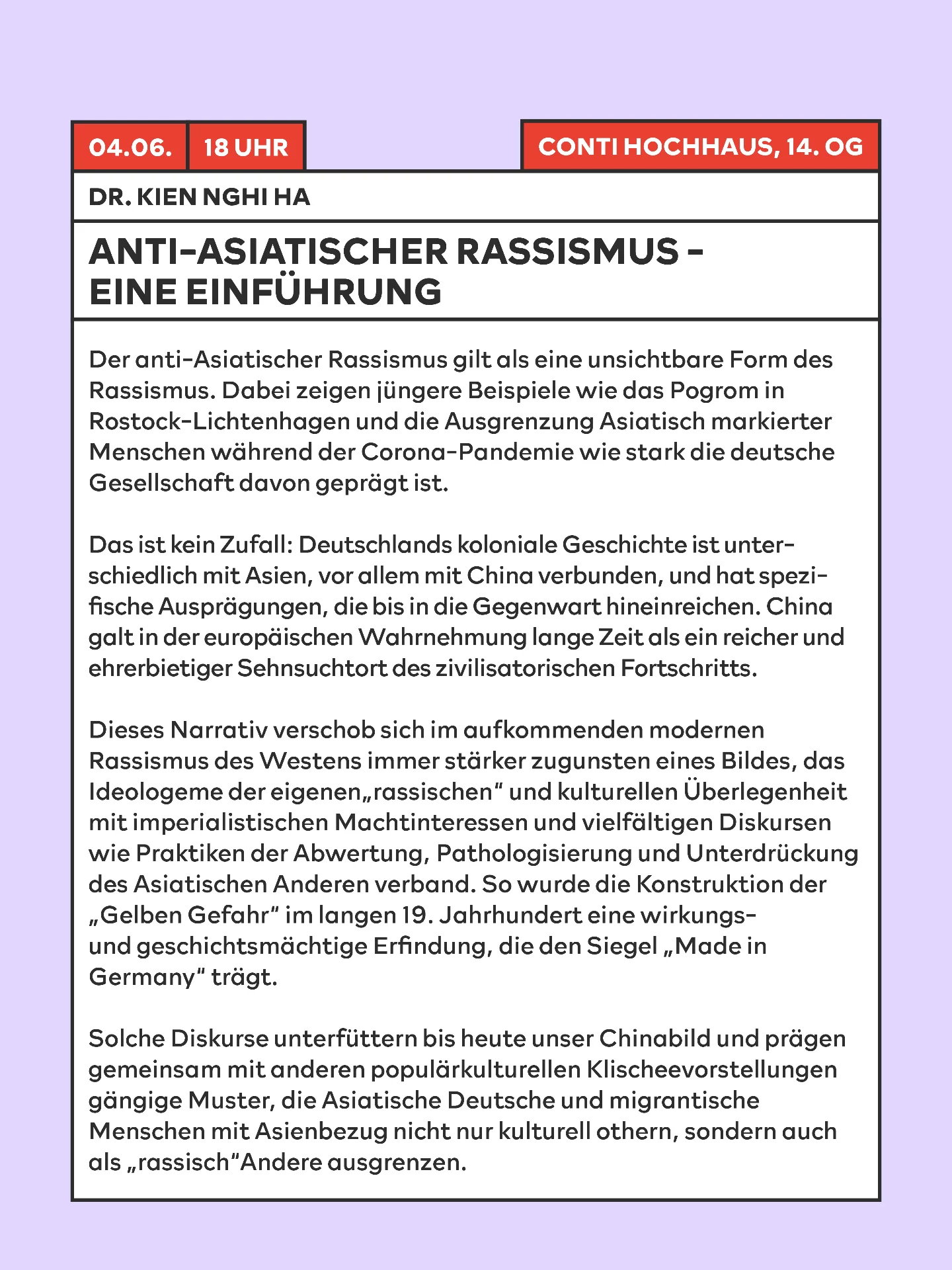 Anti-Asiatischer Rassismus - Eine Einführung