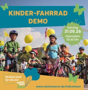 KidicalMass Kinder-Fahrrad-Demo