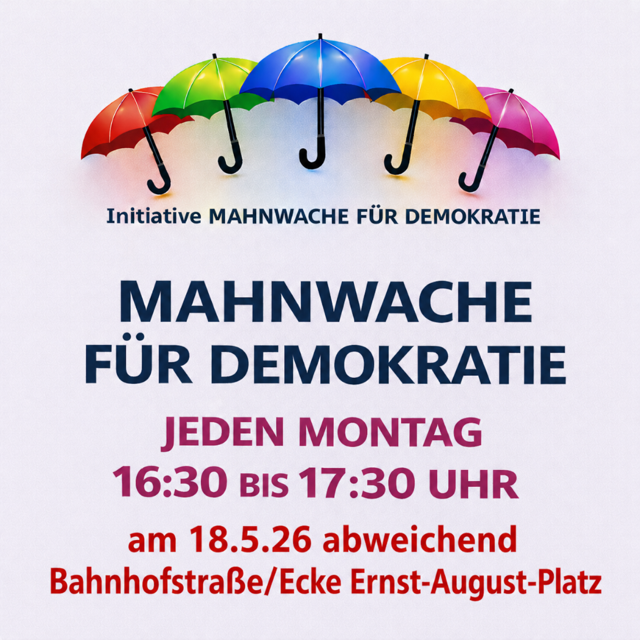 Mahnwache für Demokratie