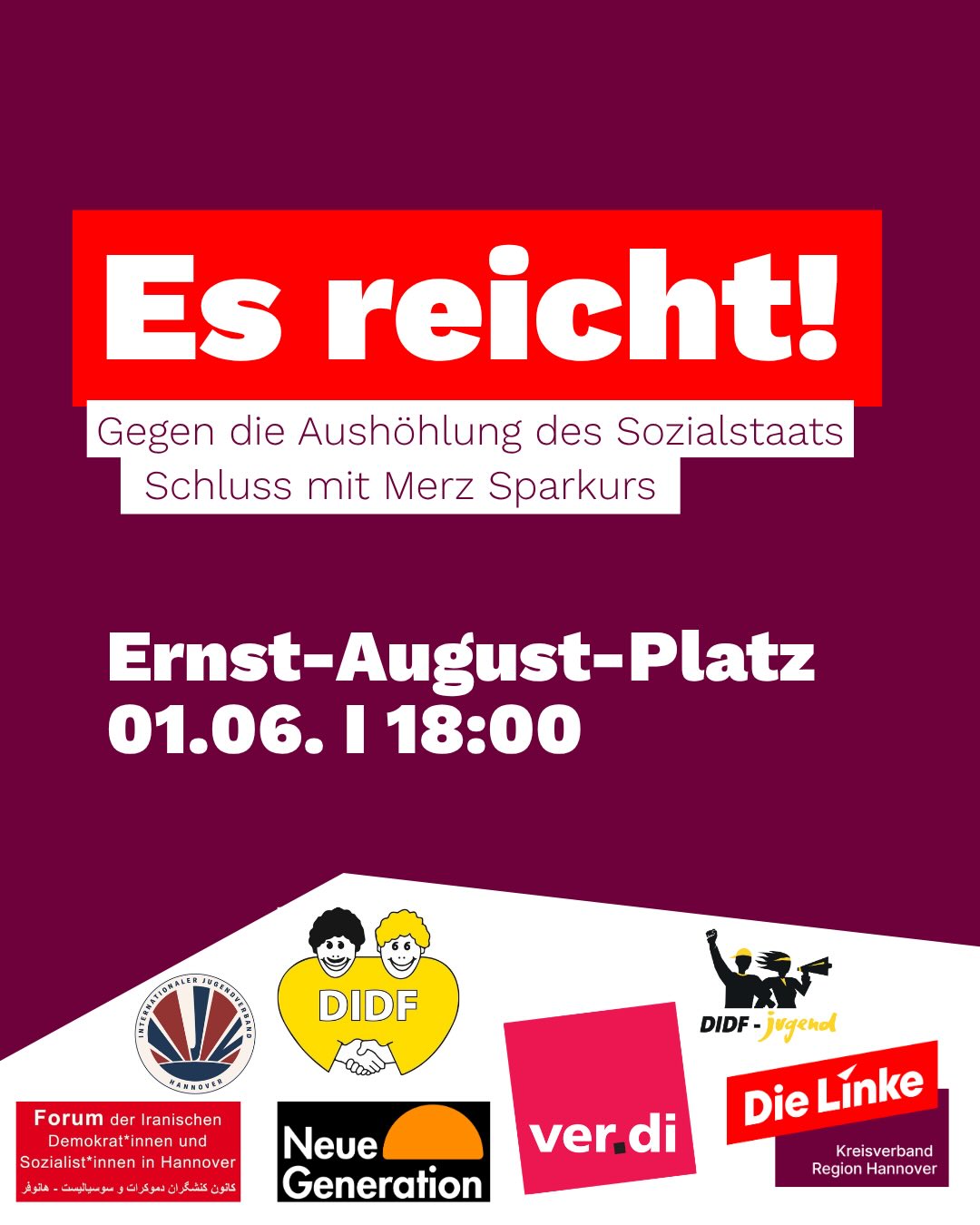 Es reicht! Jetzt!