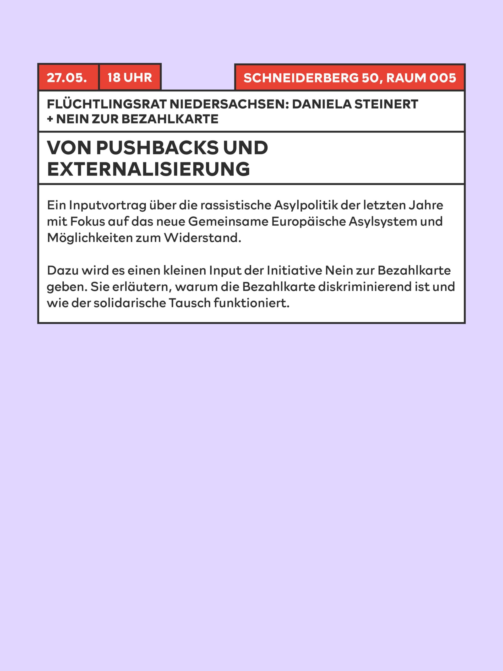 Von Pushbacks und Externalisierung